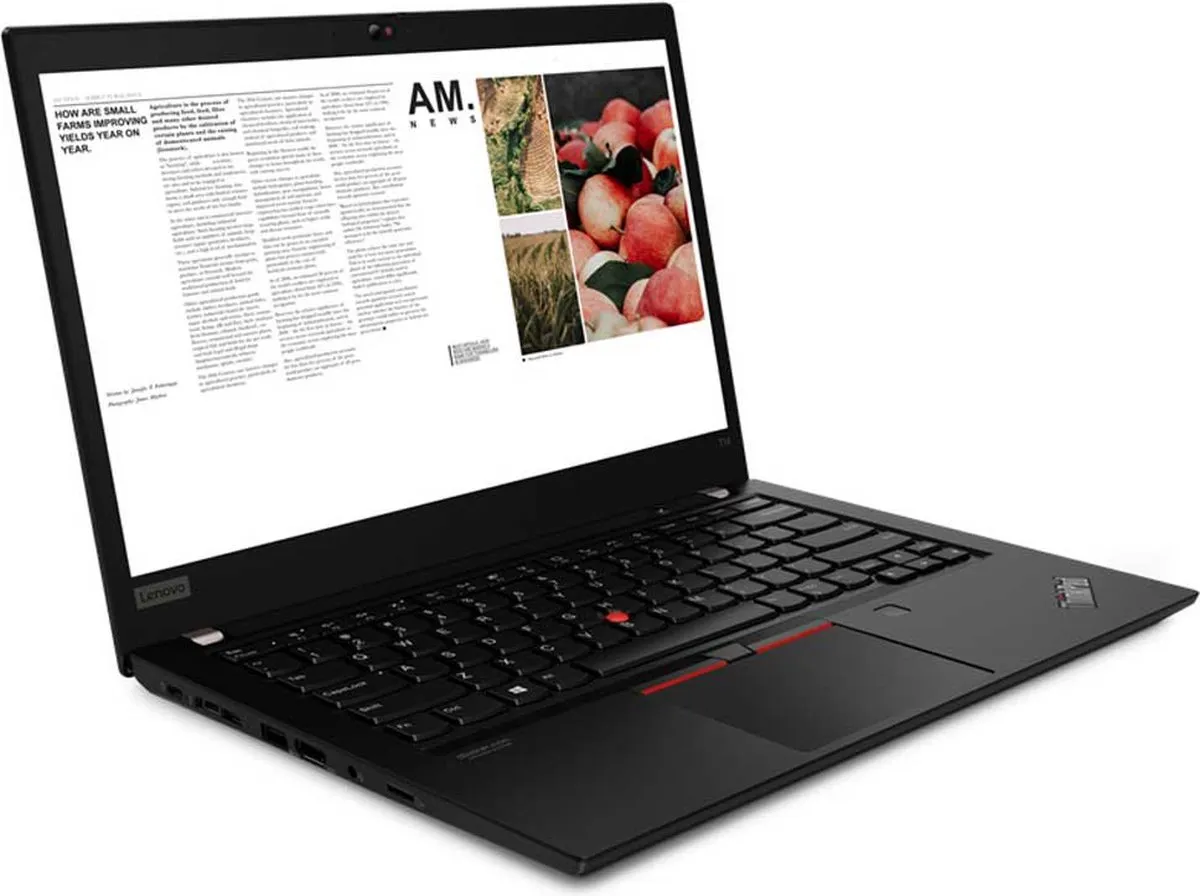 Lenovo ThinkPad T14 i5-10210U Notebook 256GB SSD - 8GB RAM - Zwart