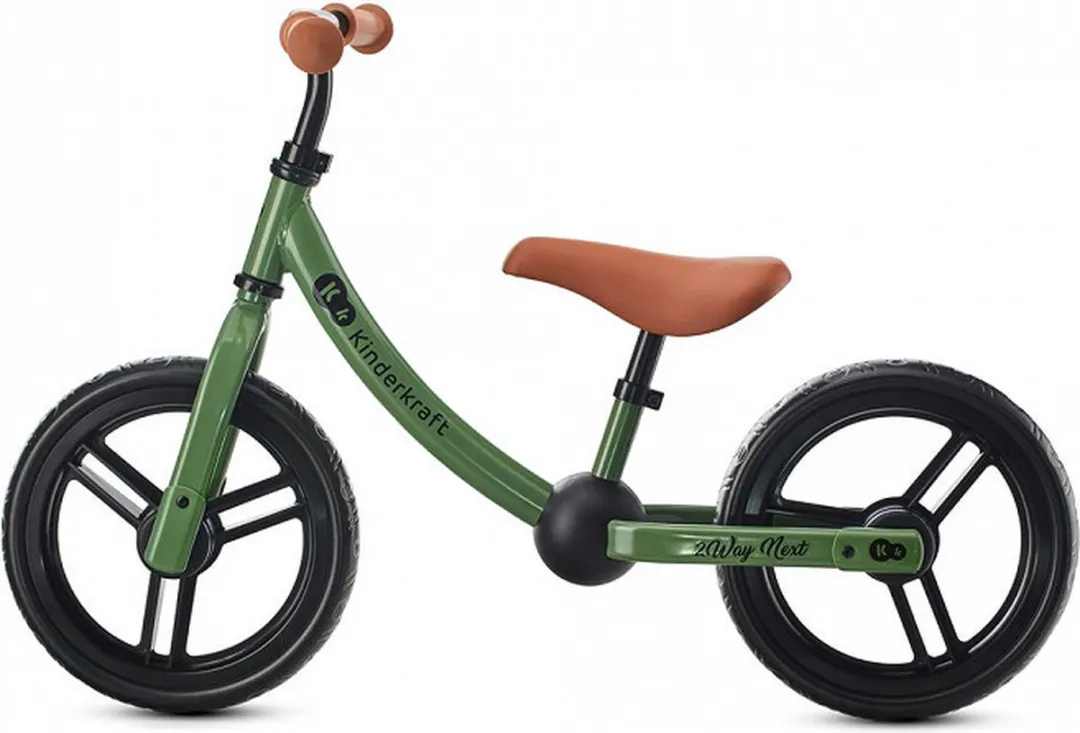 KinderKraft 2WAY NEXT Loopfiets 12" - Groen