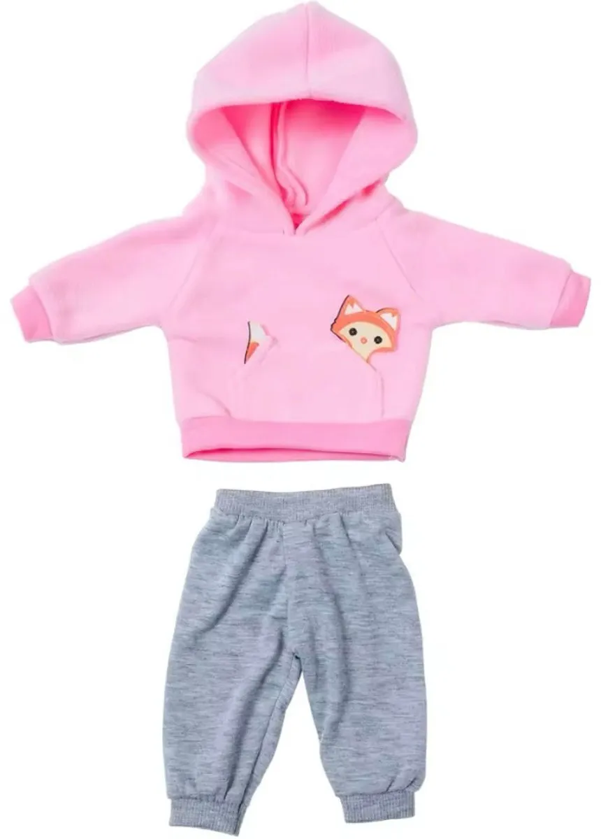 Happy U Kids Joggingspak BabyBorn Pop - 36 cm - Roze/Grijs
