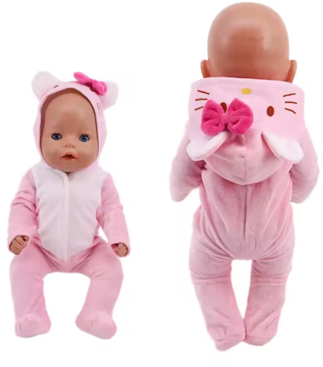 Happy U Kids Joggingspak BabyBorn Pop - 36 cm - Roze/Grijs