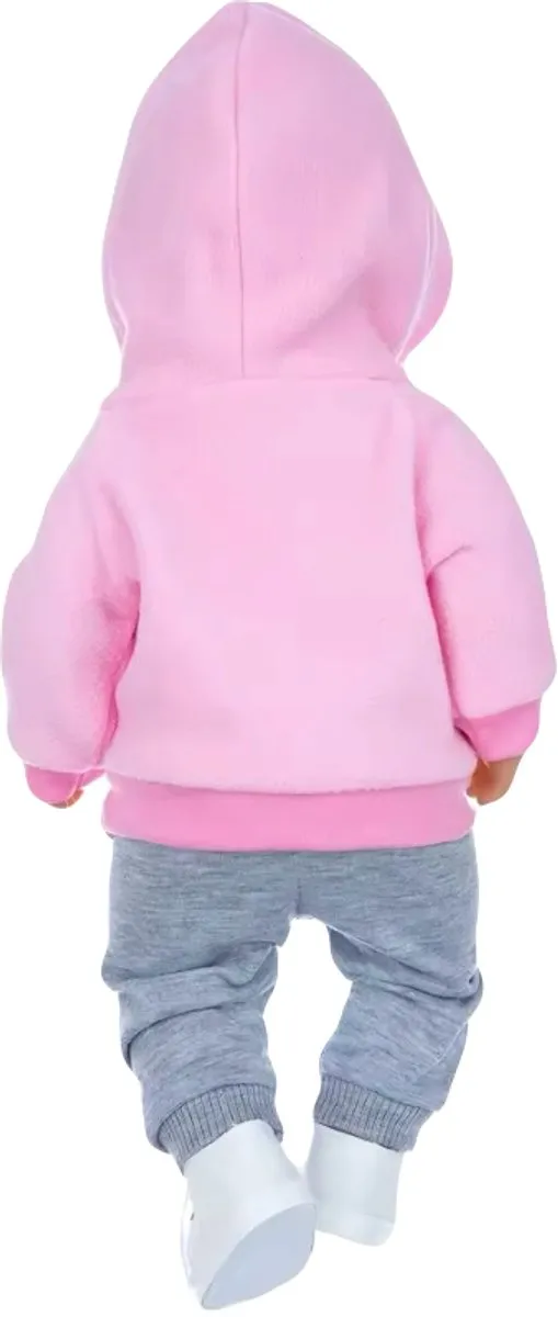 Happy U Kids Joggingspak BabyBorn Pop - 36 cm - Roze/Grijs
