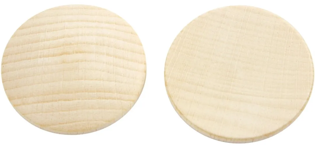 Creativ Company Houten Knopen Beige Ø40mm