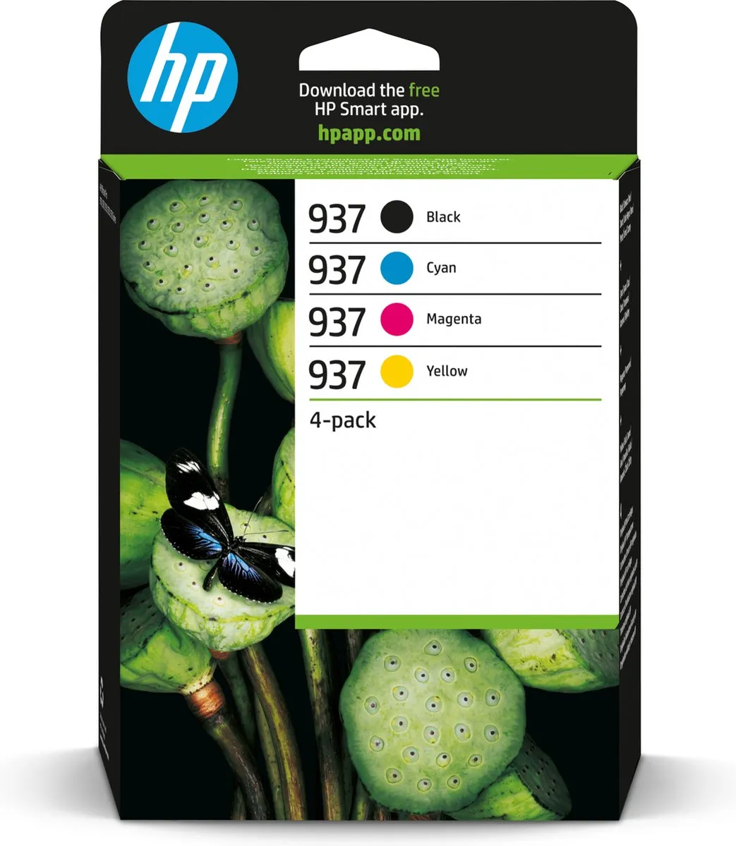 HP 937 CMYK Inktcartridge 4 Stuks