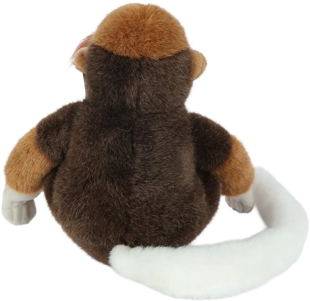 PIA Soft Toys Pluche Aap - Zittend - 24cm - Bruin/Wit