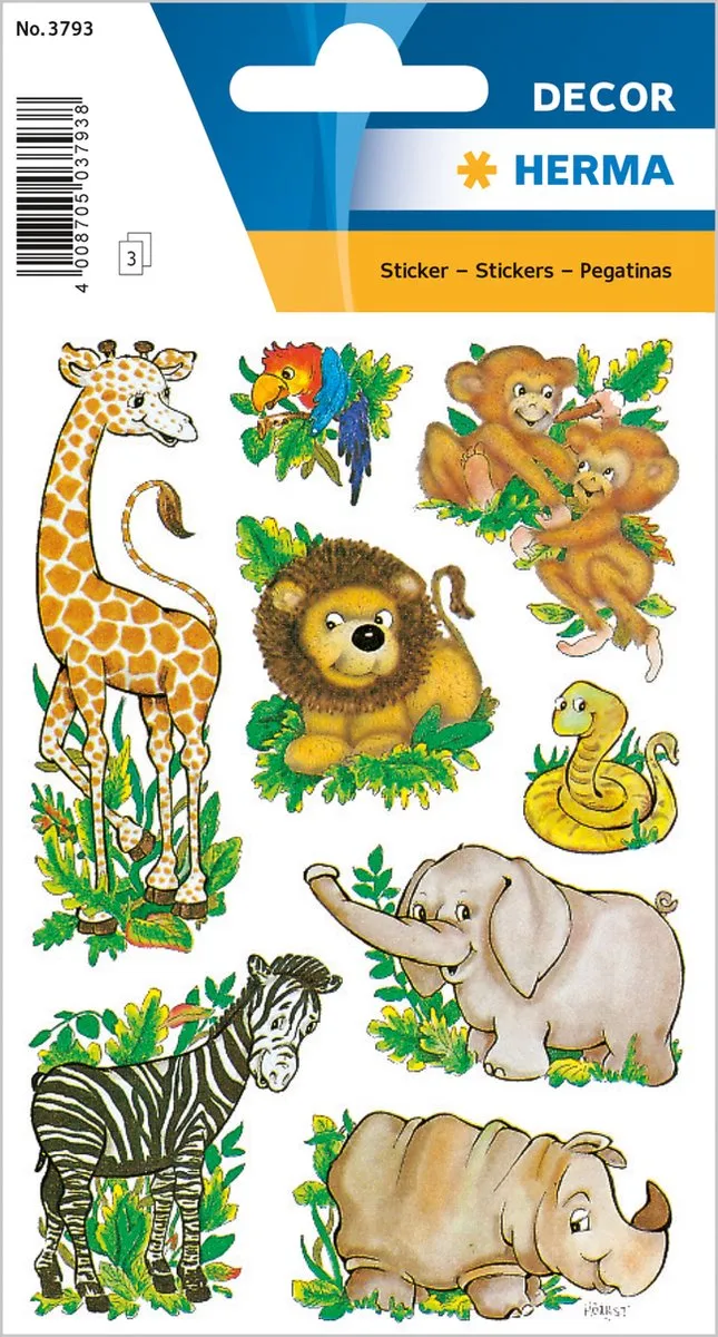 Herma Jungle Dieren Stickers