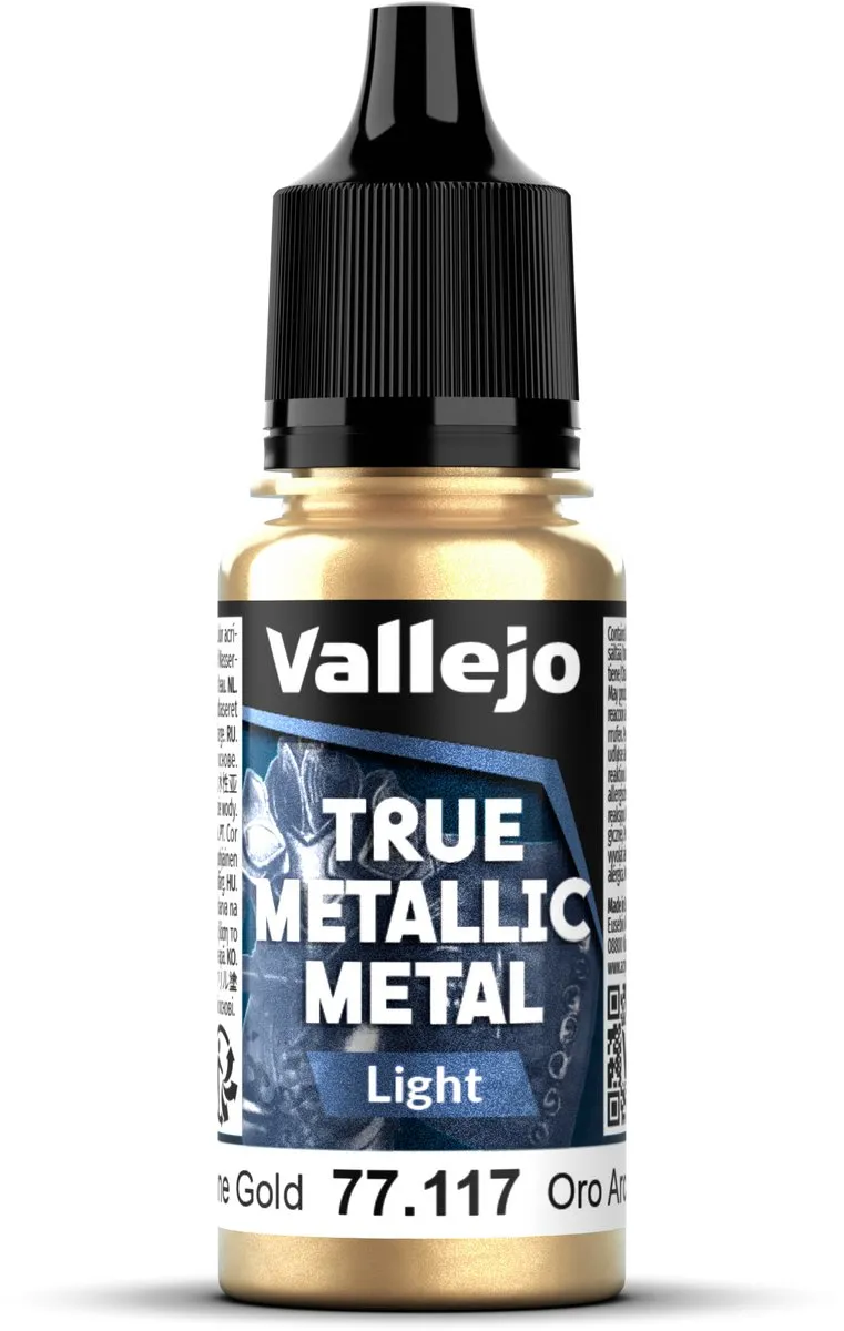 Vallejo Hobbyverf True Metallic Metal Light Arkanisch Goud 18ml