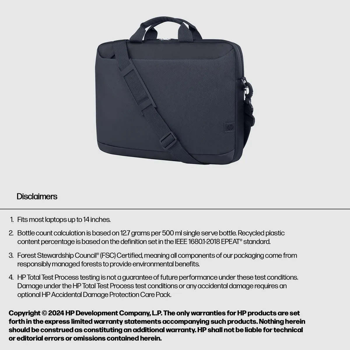 HP Everyday Laptoptas Odyssey Gray - 14 inch