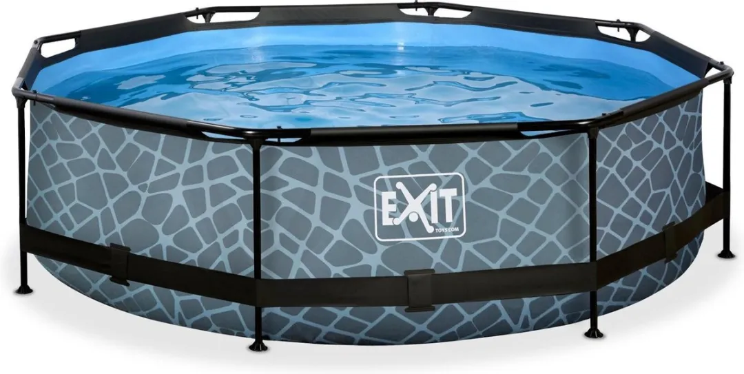 EXIT Stone Zwembad 300x76cm - Grijs