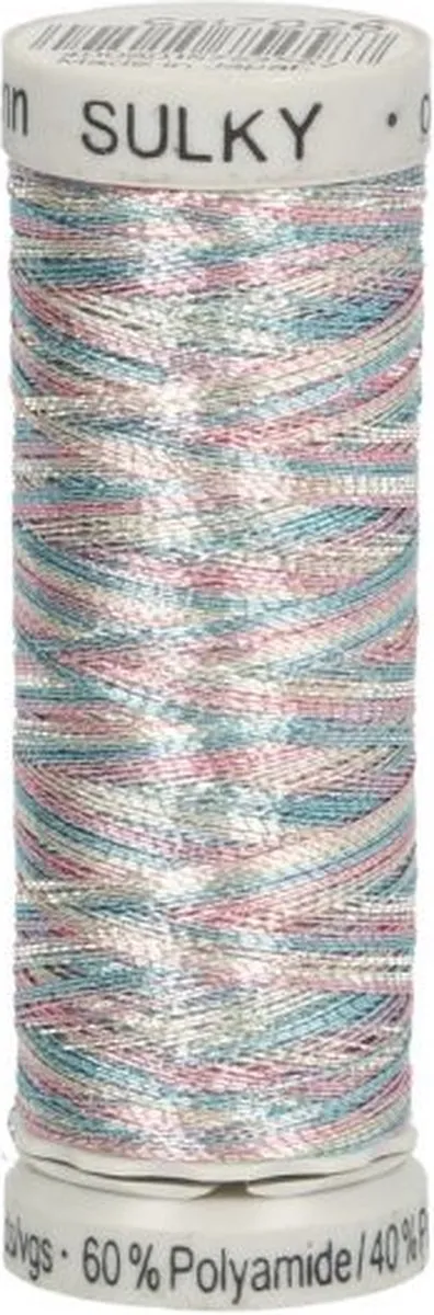 Gutermann Sulky Metallic Borduurgaren 200m - Kleur 7026 Zilver multi