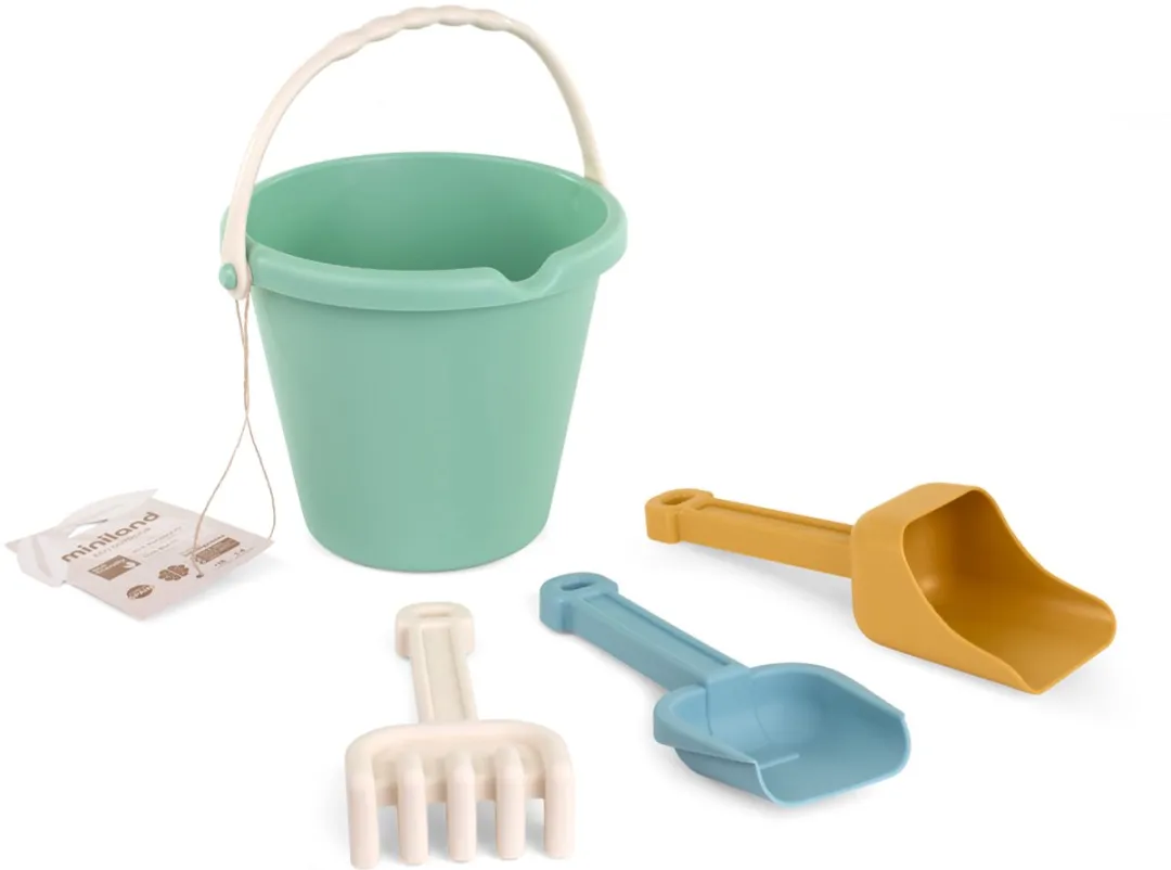 Miniland Outdoor Eco Zand Speelset Junior - Groen - afbeelding 3 van 4