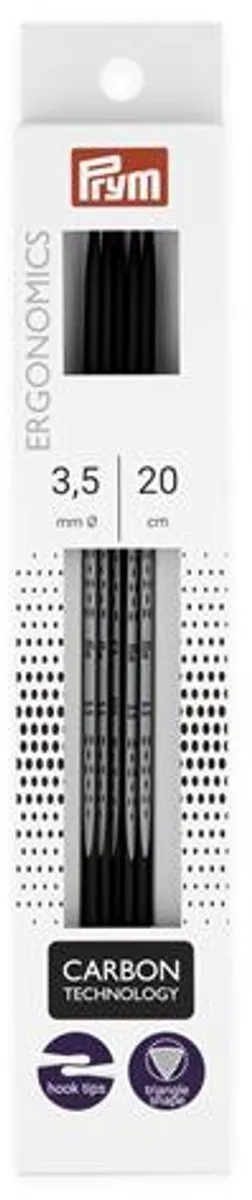 Prym Ergo Carbon Kousenbreinaalden 3,5mm - 5 Stuks