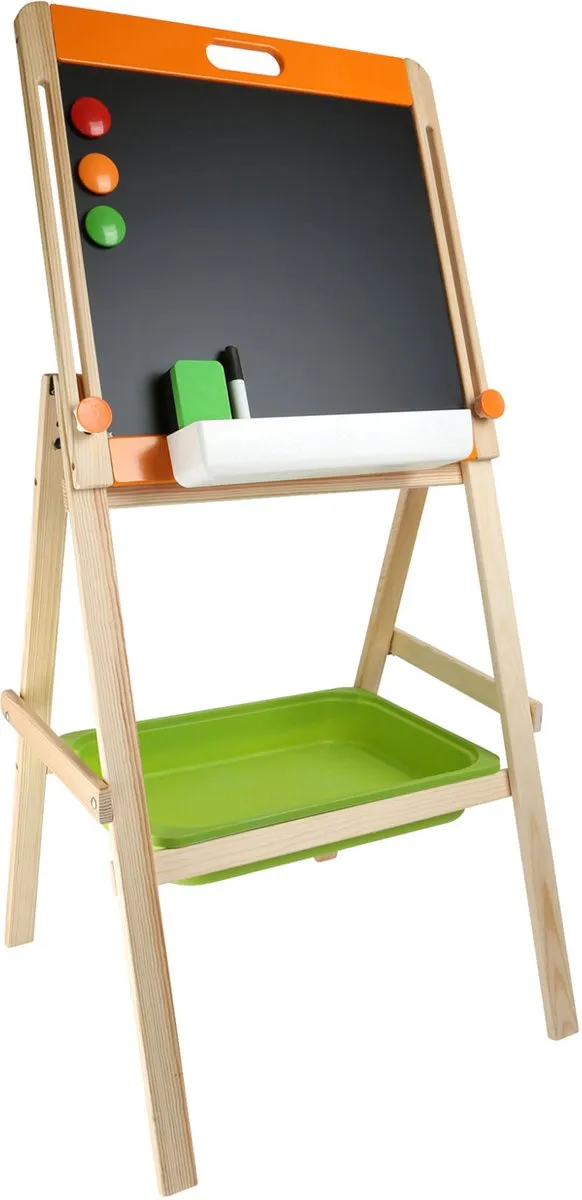 Small Foot Houten Krijt- en Magneetbord 7-delig - Groen/Rood