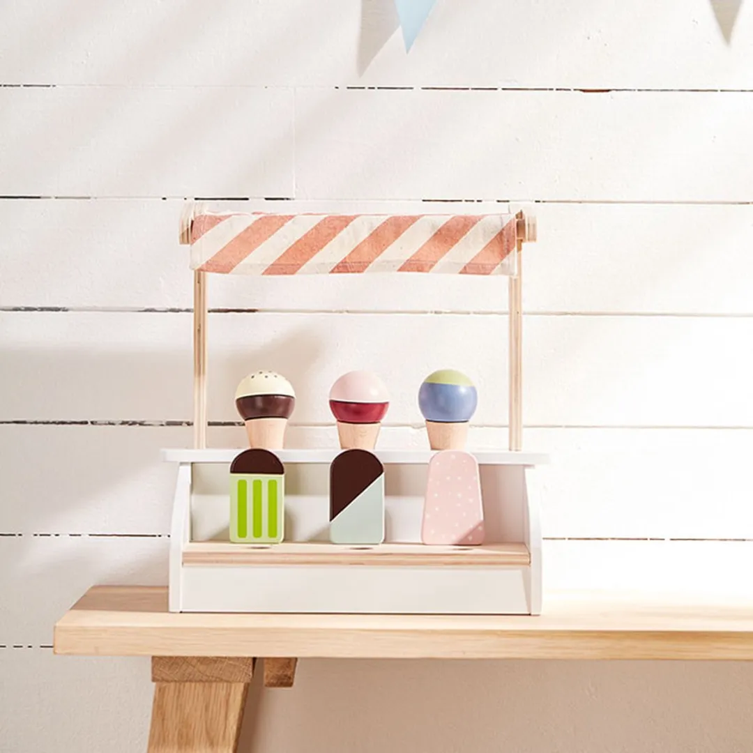 Kids Concept Houten IJsjes Bistro - 6 Minifiguren