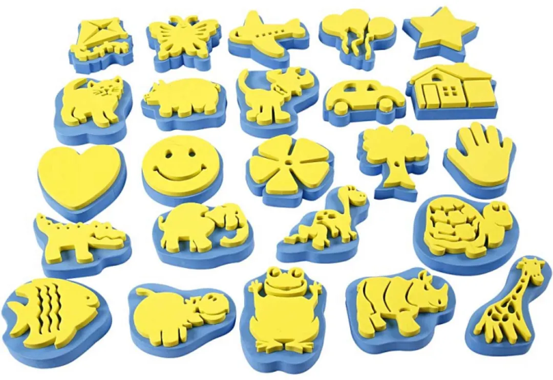 Creativ Company Foam Stempels - 24 Stuks Multicolor