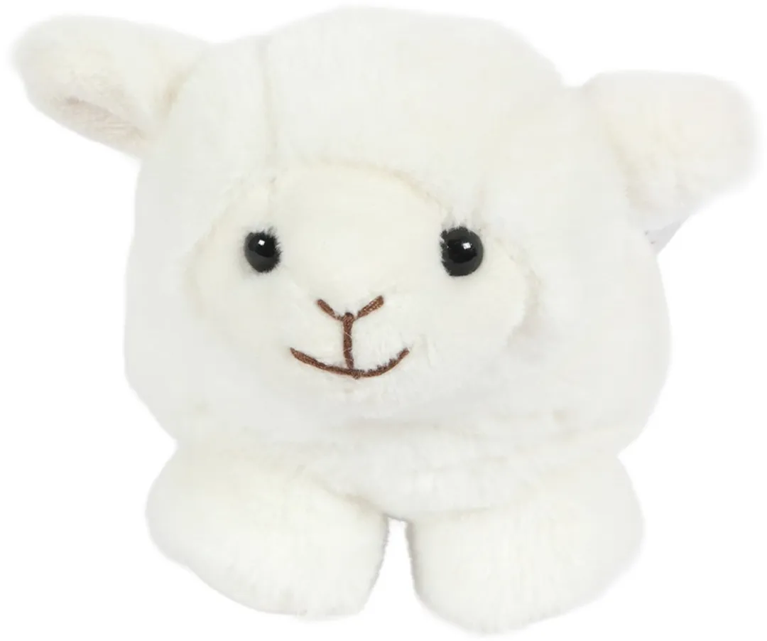 PIA Soft Toys Pluche Schaap Balvorm - 15cm - Wit
