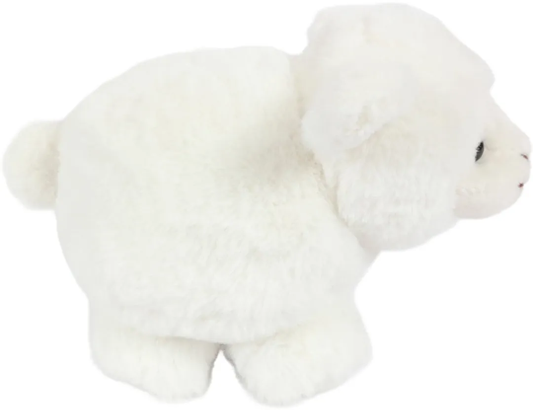 PIA Soft Toys Pluche Schaap Balvorm - 15cm - Wit