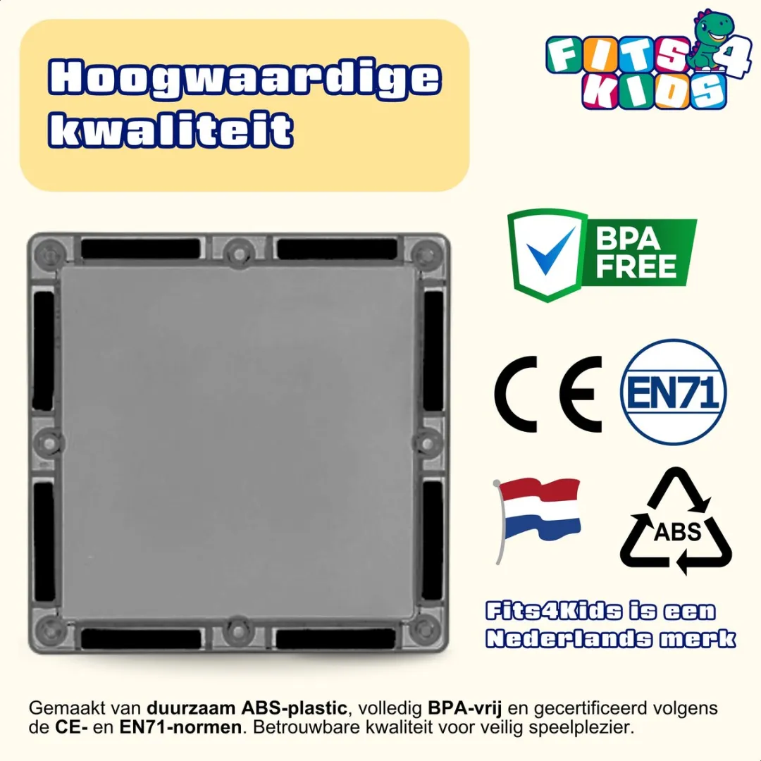 Fits4kids Magnetic Tiles Road Trip Rally 24-delig - Montessori STEM Speelgoed - 3+ jaar