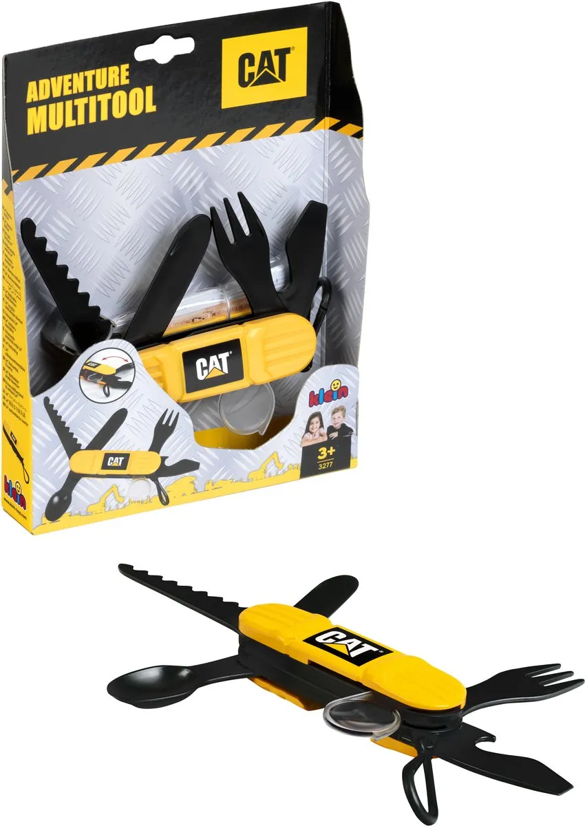 Klein Toys Caterpillar Adventure Multitool - 6 Functies - Geel/Zwart