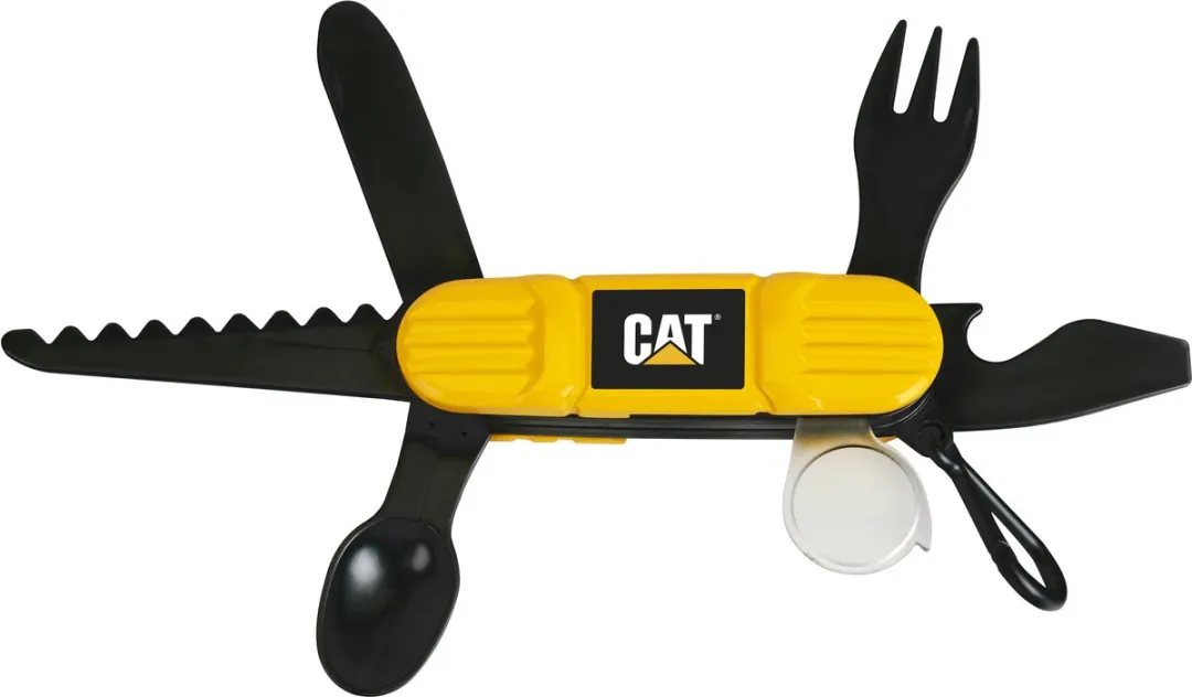 Klein Toys Caterpillar Adventure Multitool - 6 Functies - Geel/Zwart