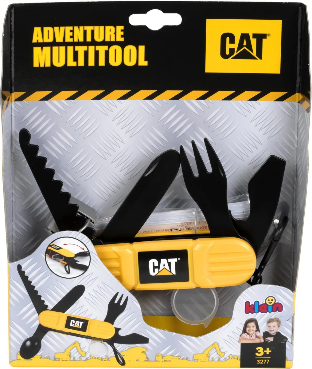 Klein Toys Caterpillar Adventure Multitool - 6 Functies - Geel/Zwart