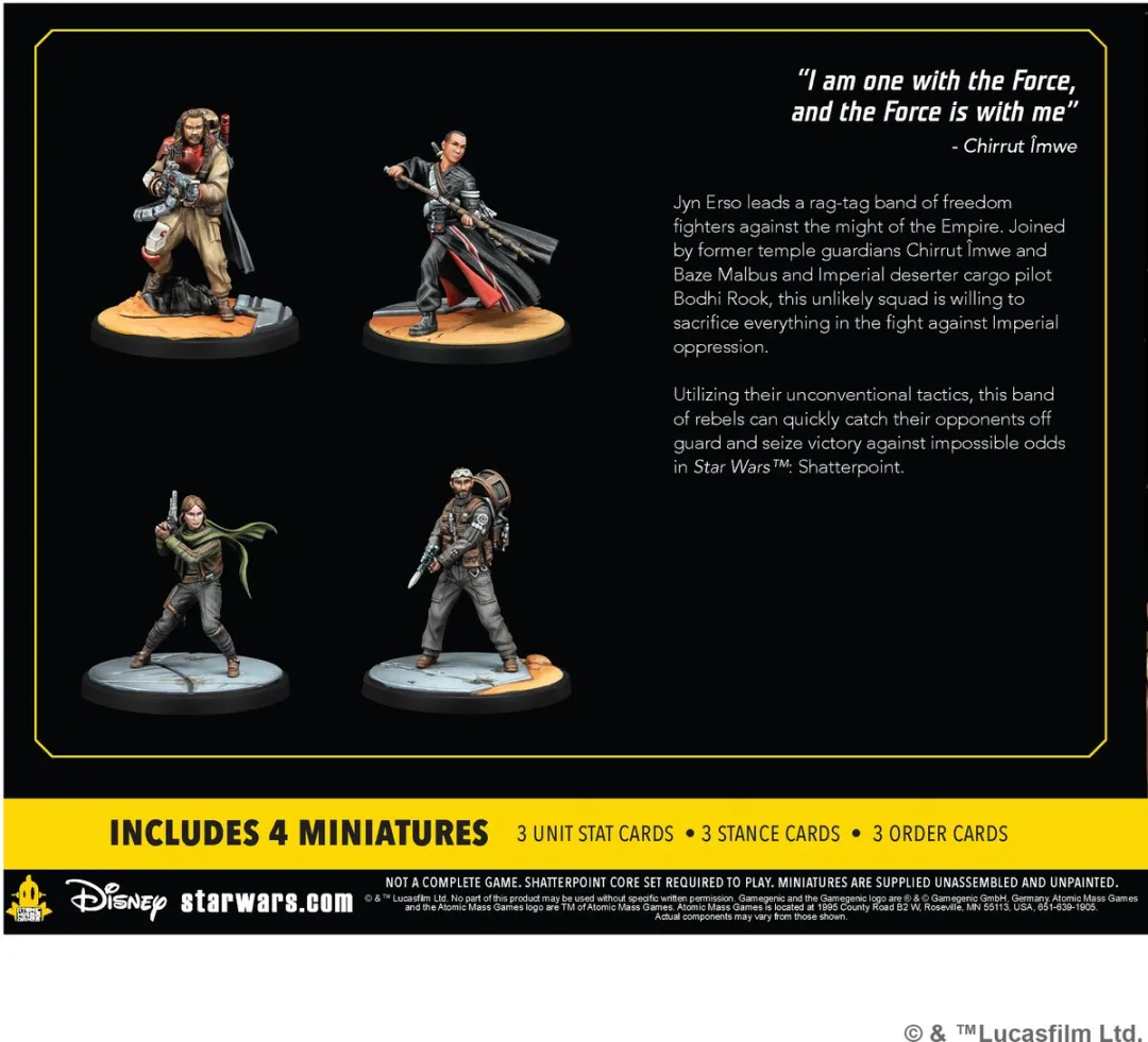 Atomic Mass Games Star Wars Shatterpoint Rogue One Squad Pack SWP52