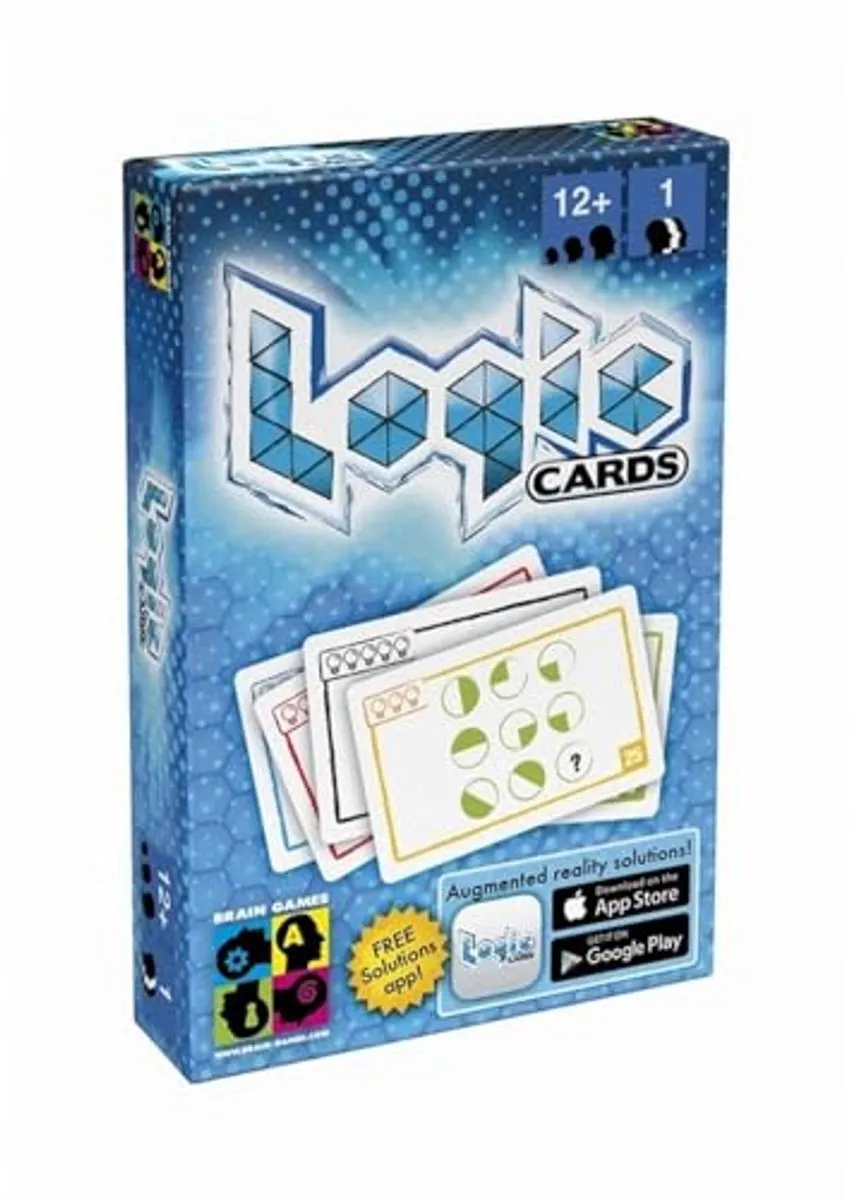 Brain Games logica kaartspel blauw - educatief spel voor kinderen.