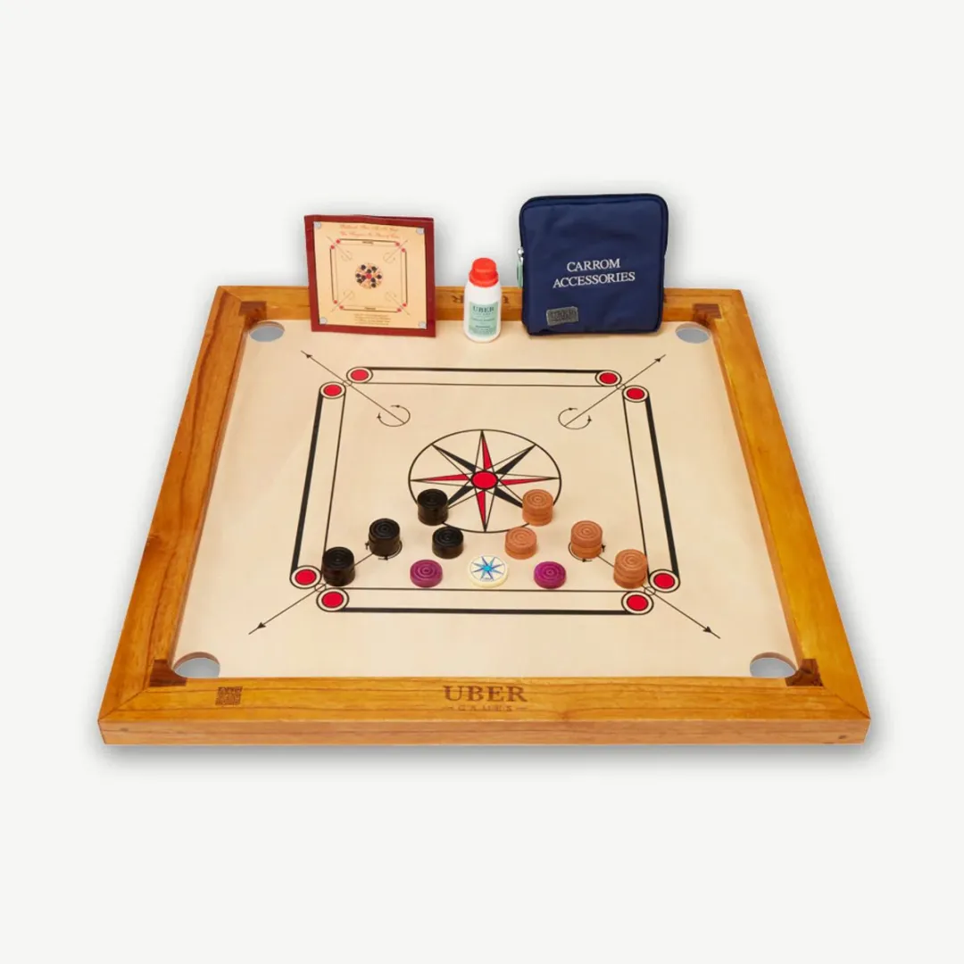 Ubergames Carrom Board UG703-UG - 68x68cm Eco Hardhout