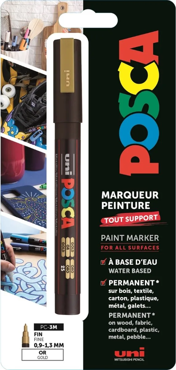 Posca Uni Posca PC3MX1 Goud Verfmarker