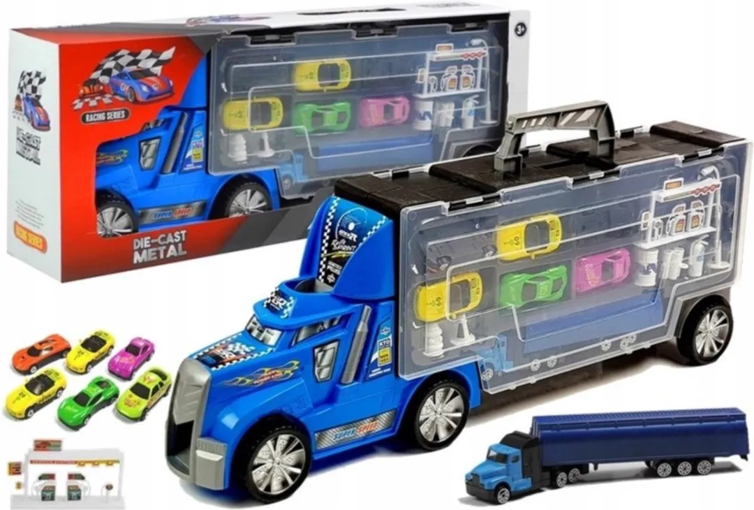 Lean Toys Vrachtwagen Speelgoedset Blauw