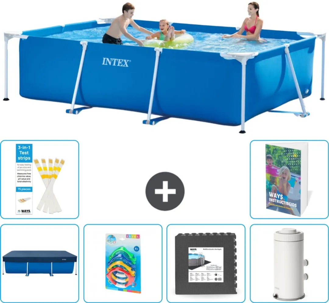 Intex Frame Zwembad 300x200x75cm Blauw