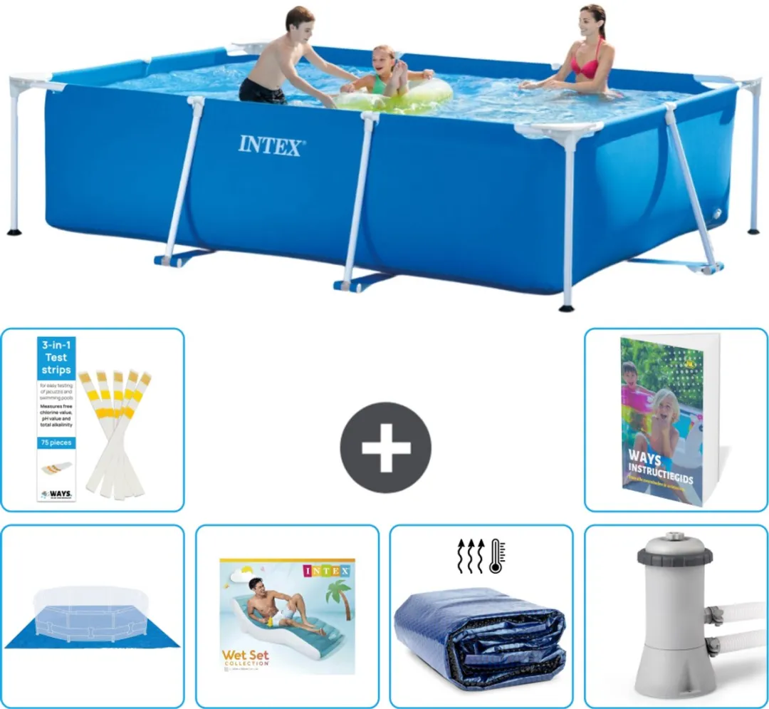 Intex Frame Zwembad 300x200x75cm Blauw