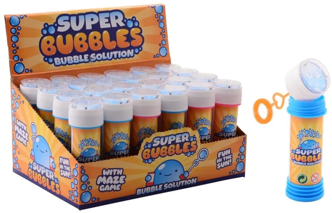 Johntoy Bellenblaas Super Bubbles - 6x 50ml - Multi
