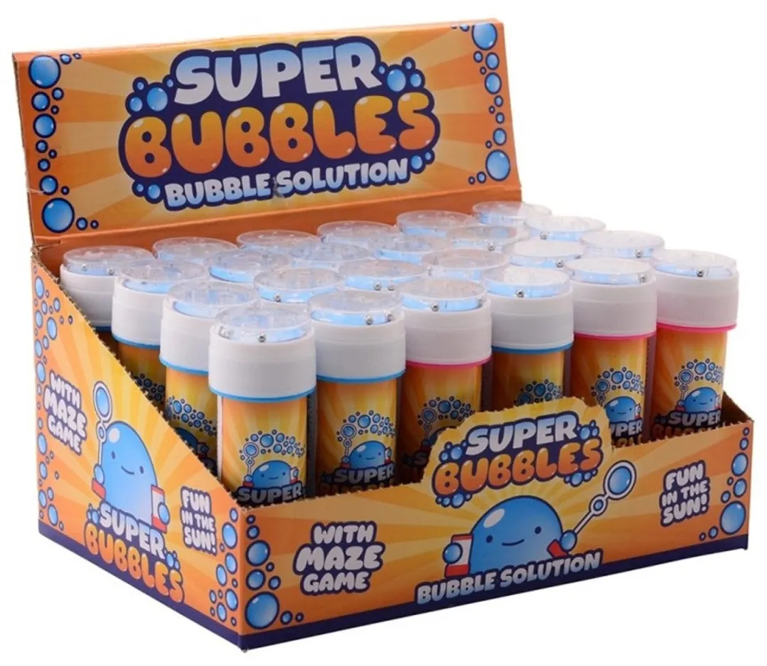 Johntoy Bellenblaas Super Bubbles - 6x 50ml - Multi