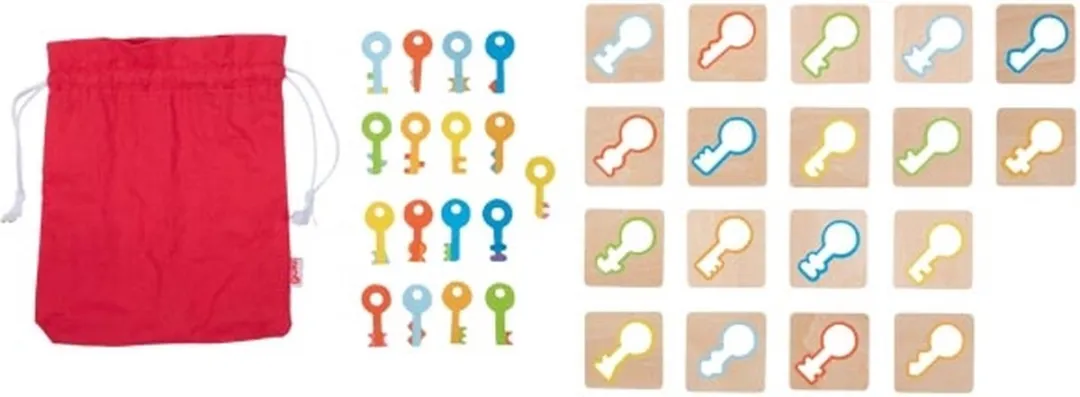 Goki Memo Game Keys 56326 - Multikleur