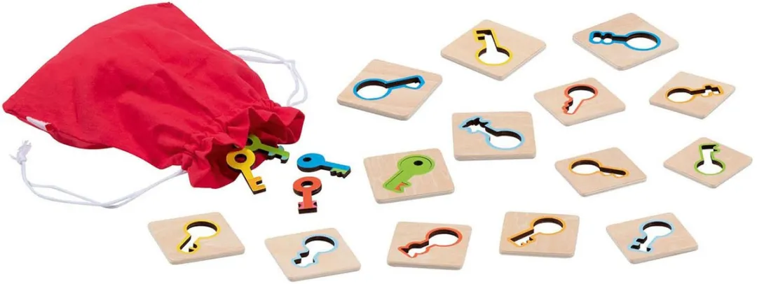 Goki Memo Game Keys 56326 - Multikleur