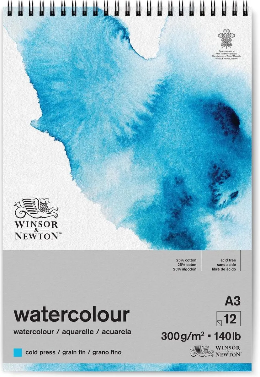 Winsor & Newton Classic Aquarelpapier Spiraalblok A3