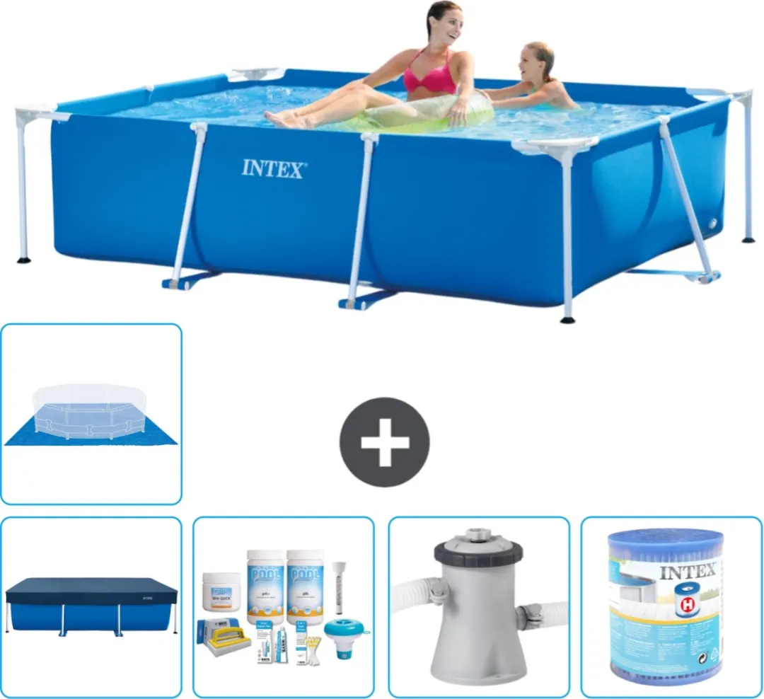 Intex Frame Zwembad 220x150x60cm Blauw