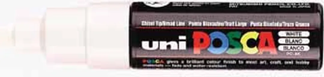 Posca PC-8K Markeerstift Wit - 6 Stuks