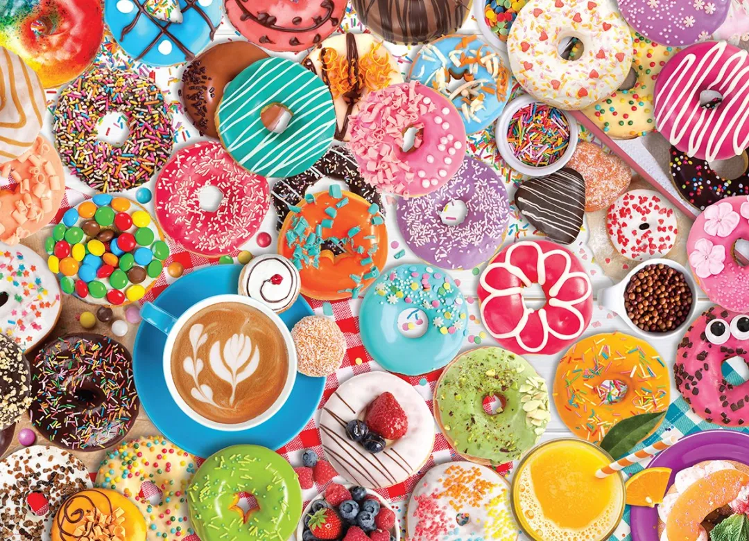 Eurographics Donut Party Legpuzzel 1000 Stuks - Meerkleurig