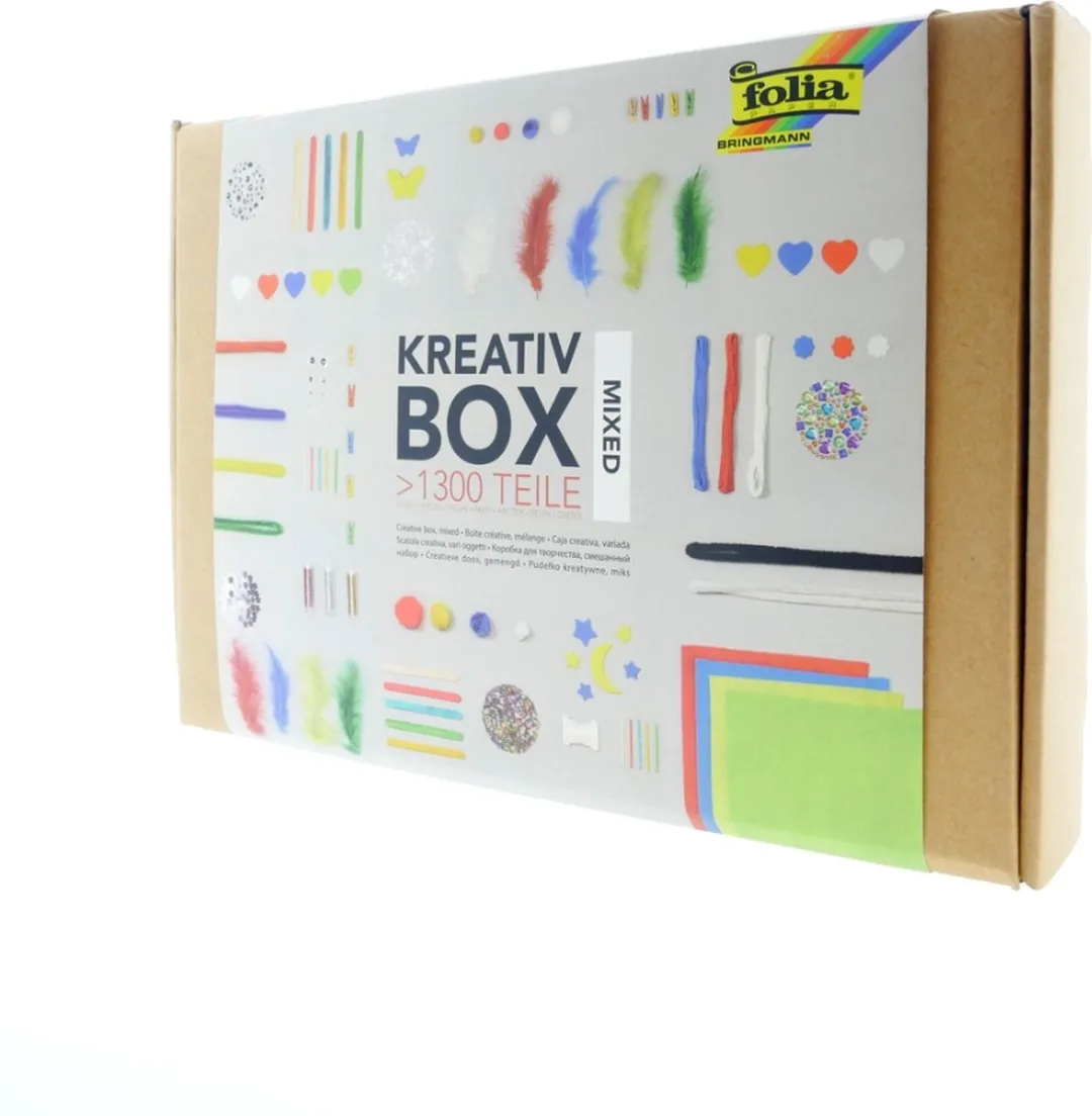 Folia Kreativebox Knutselpakket 1300 Stuks - Mixed