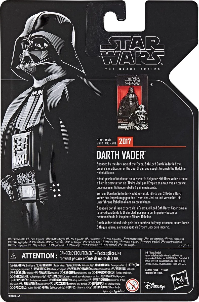 Hasbro Star Wars The Black Series Darth Vader - Staand Model