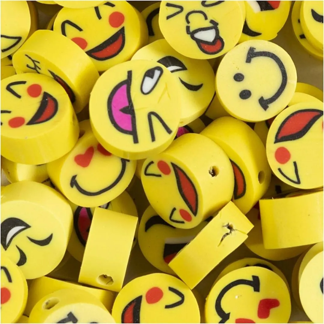 Creativ Company Figuurkralen Smiley 10mm
