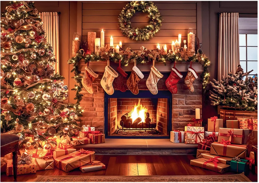 Trefl Legpuzzel 1000 Stuks A Warm Winter Night - Kerstmis Multicolor