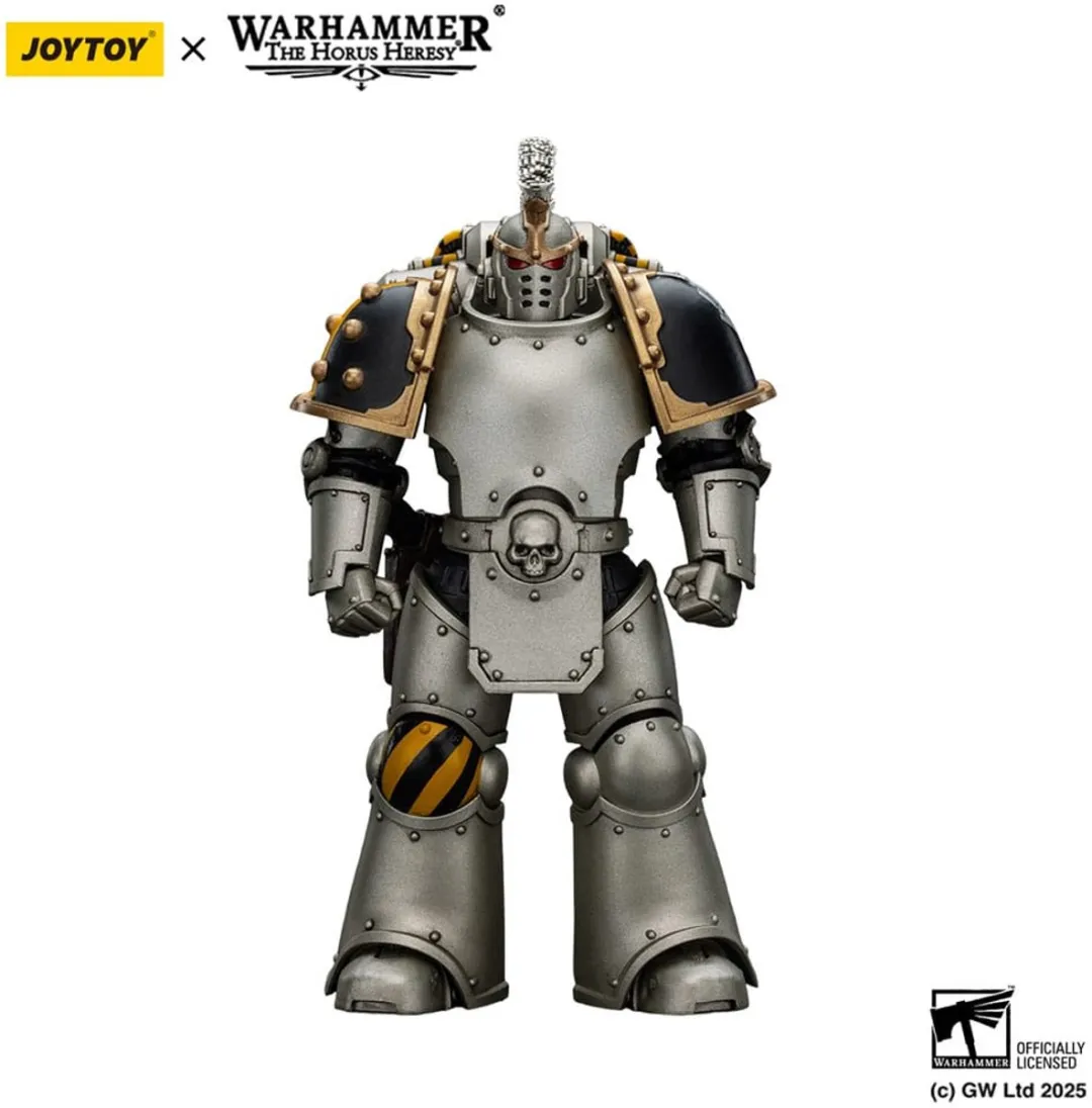 Warhammer The Horus Heresy Action Figure 1/18 lron Warriors Command Squad Chosen with Legion Standard 12 cm