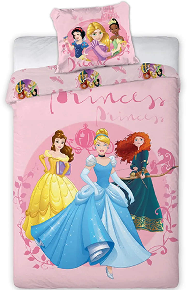 Disney Princess Dekbedovertrek Dreams - Eenpersoons - 140 x 200 cm - Katoen