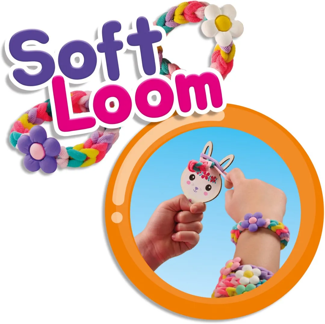 SES Creative Hobby 3-6 Soft Loom Armbanden - 7 Stuks - Meerkleurig