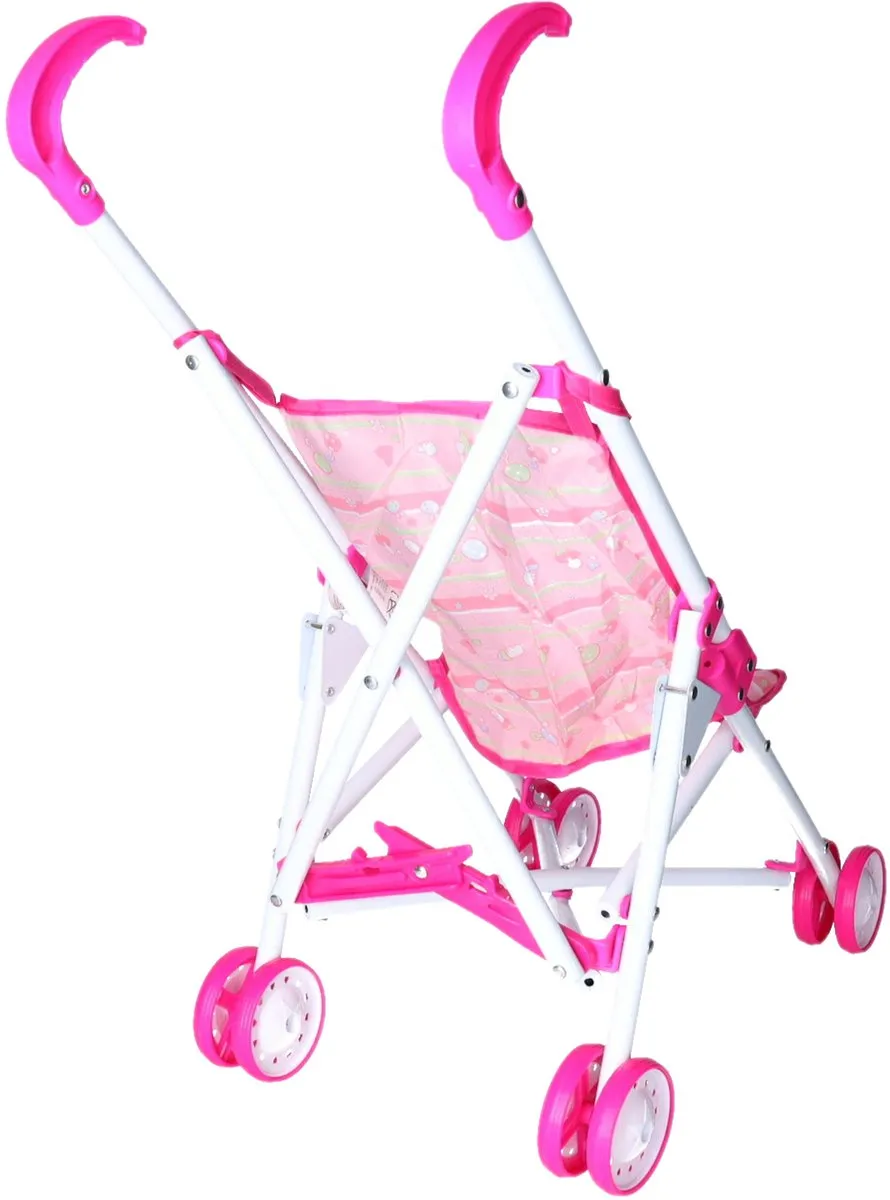 Eddy Toys Poppenwagen Roze