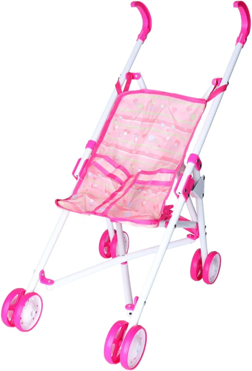 Eddy Toys Poppenwagen Roze