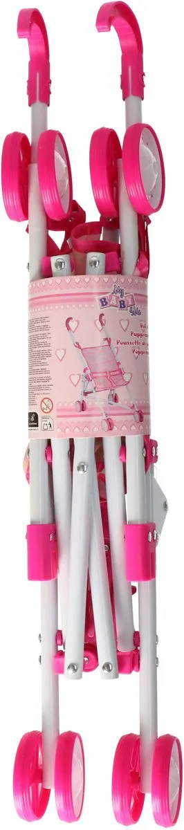 Eddy Toys Poppenwagen Roze
