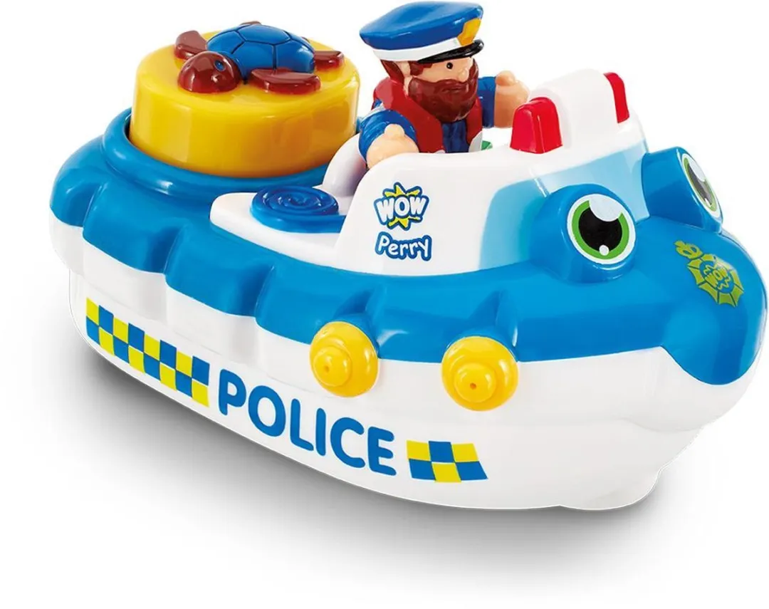 WOW Toys Police Boat Perry WW 10347 - Meerkleurig